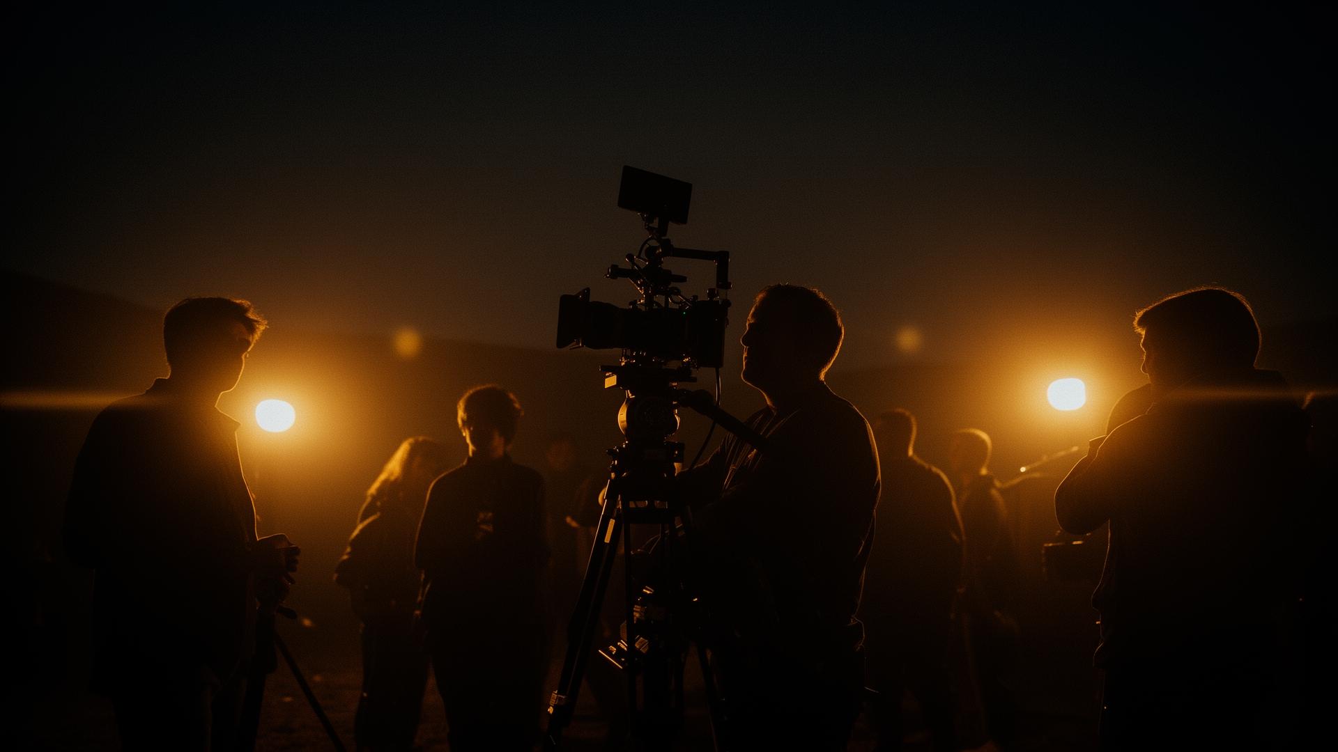Film crew at work